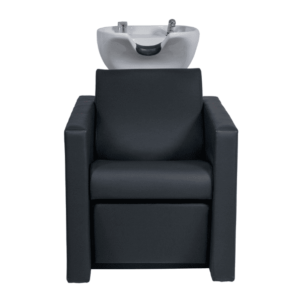 Mudi - Lavacabezas RIPPLE POWER + WHITE UPPER PART ELECTRICAL BLACK SHAMPOO UNIT WITH FOOTREST