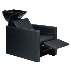 Mudi - Lavacabezas RIPPLE POWER + BLACK UPPER PART ELECTRICAL BLACK SHAMPOO UNIT WITH FOOTREST