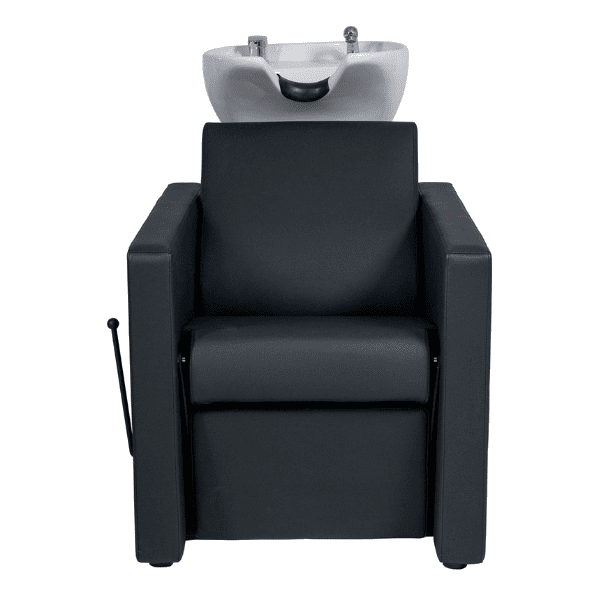 Mudi - Lavacabezas RIPPLE + WHITE UPPER PART BLACK SHAMPOO UNIT WITH FOOTREST