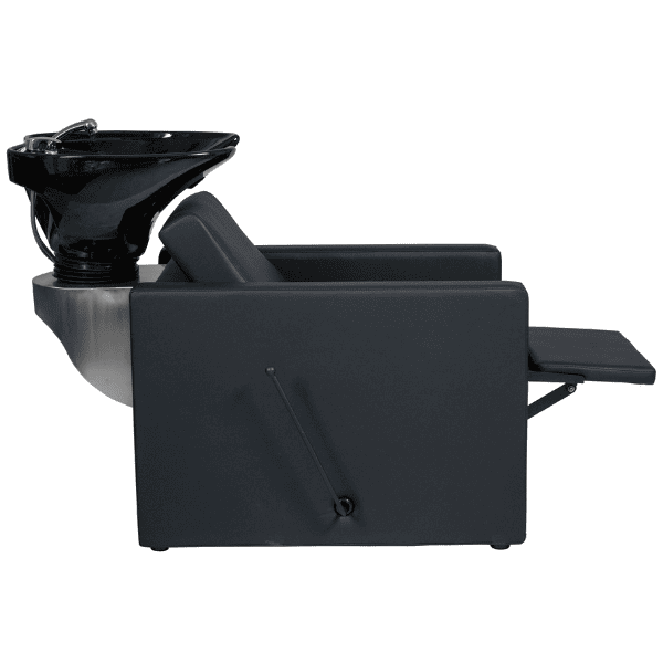 Mudi - Lavacabezas RIPPLE + BLACK UPPER PART BLACK SHAMPOO UNIT WITH FOOTREST
