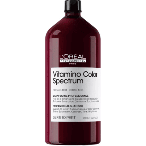 L`Oréal Serie Expert - Champú VITAMINO COLOR SPECTRUM prolonga y protege el color en cabellos teñidos 1500 ml
