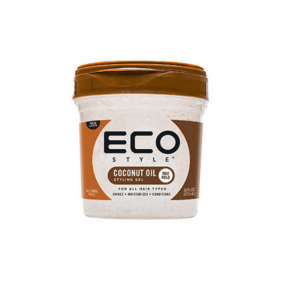 ECO - Gel De Peinado COCONUT OIL (Fijación Extrafuerte) 473 ml