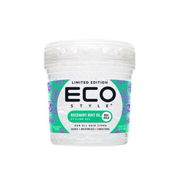 ECO - Gel De Peinado ROSEMARY MINT OIL (Fijación Extrafuerte) 473 ml