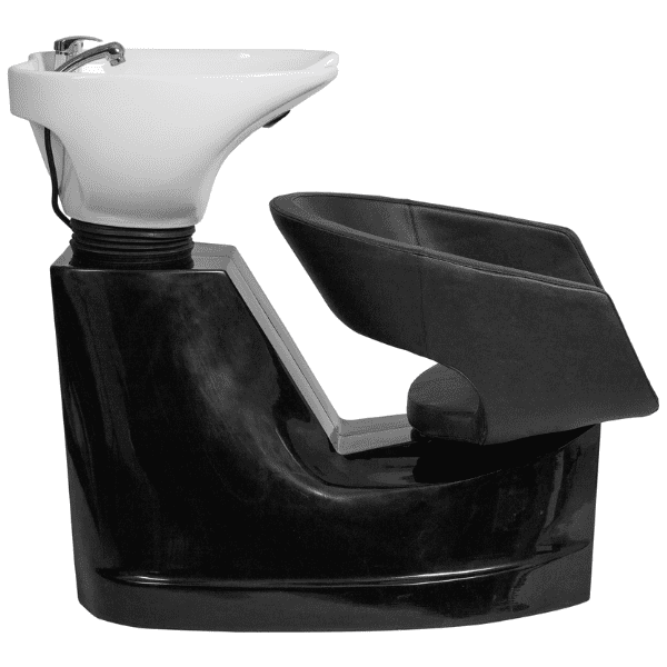 Mudi - Lavacabezas ROLLS WHITE UPPER PART BLACK SHAMPOO UNIT