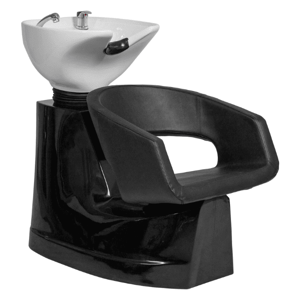 Mudi - Lavacabezas ROLLS WHITE UPPER PART BLACK SHAMPOO UNIT
