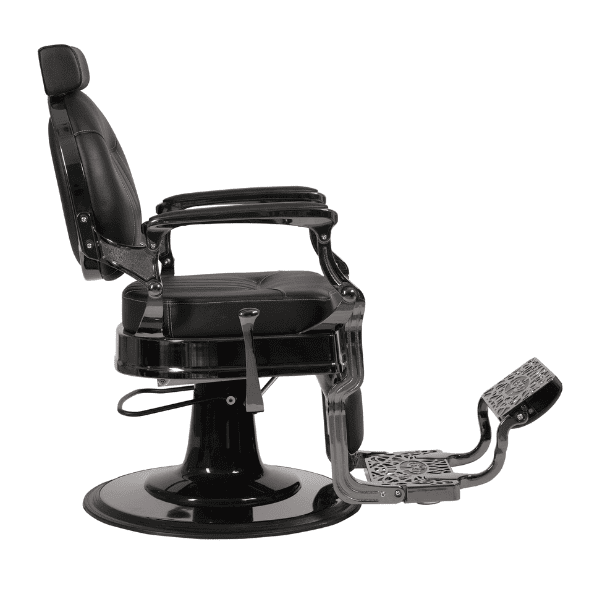 Mudi - Sillón Barbero CAESAR + MERCURY BLACK BARBER CHAIR