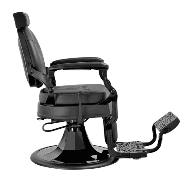 Mudi - Sillón Barbero CAESAR + BLACK - BLACK BARBER CHAIR