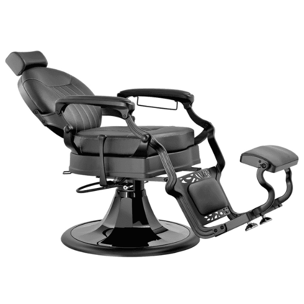 Mudi - Sillón Barbero CAESAR + BLACK - BLACK BARBER CHAIR