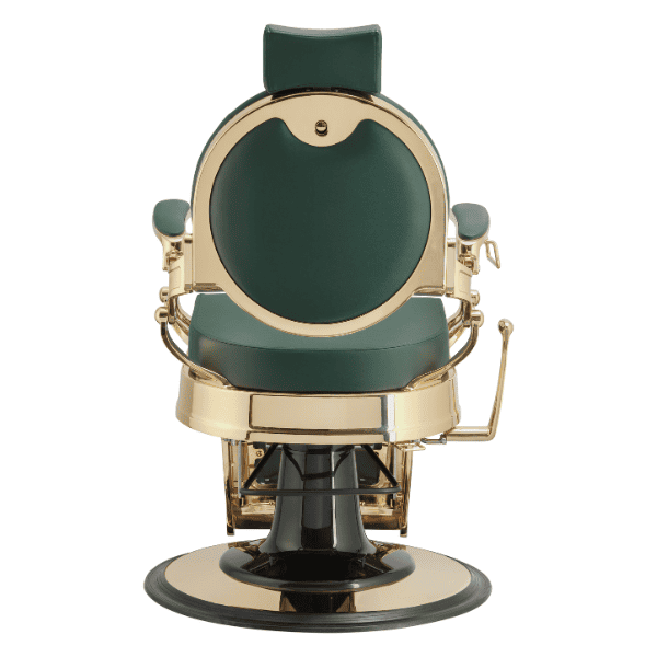 Mudi - Sillón Barbero BUZZ GOLD DARK GREEN BARBER CHAIR