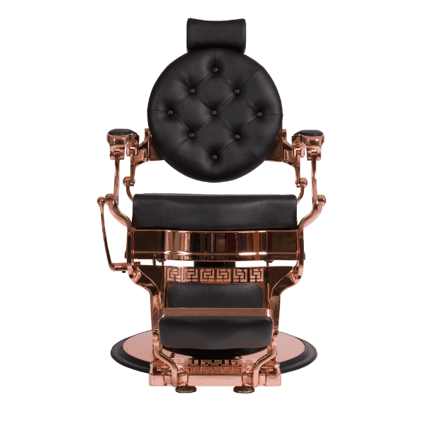 Mudi - Sillón Barbero BUZZ ROSE - BLACK BARBER CHAIR