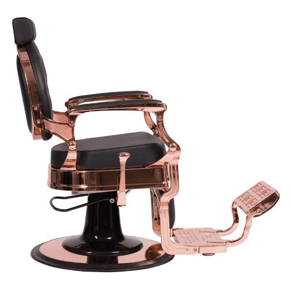 Mudi - Sillón Barbero BUZZ ROSE - BLACK BARBER CHAIR