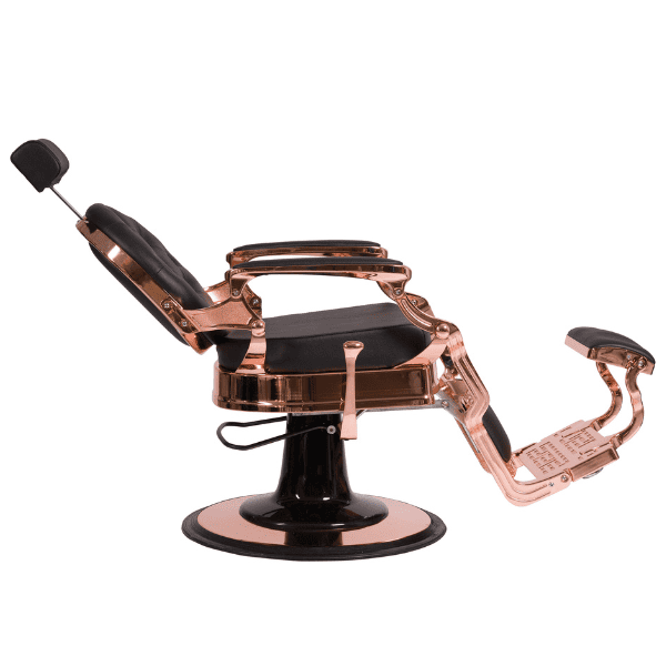 Mudi - Sillón Barbero BUZZ ROSE - BLACK BARBER CHAIR
