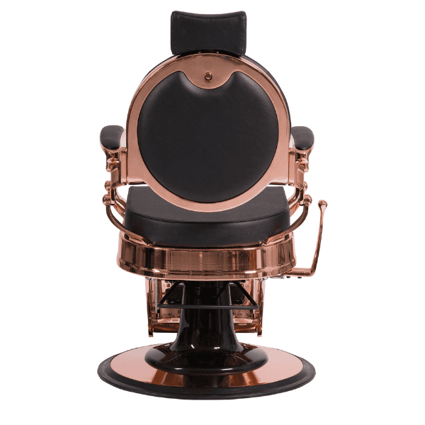Mudi - Sillón Barbero BUZZ ROSE - BLACK BARBER CHAIR