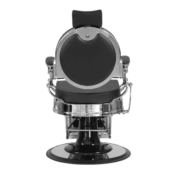 Mudi - Sillón Barbero BUZZ SILVER - BLACK BARBER CHAIR