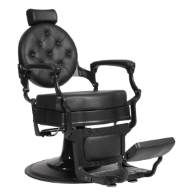 Mudi - Sillón Barbero BUZZ BLACK - BLACK BARBER CHAIR