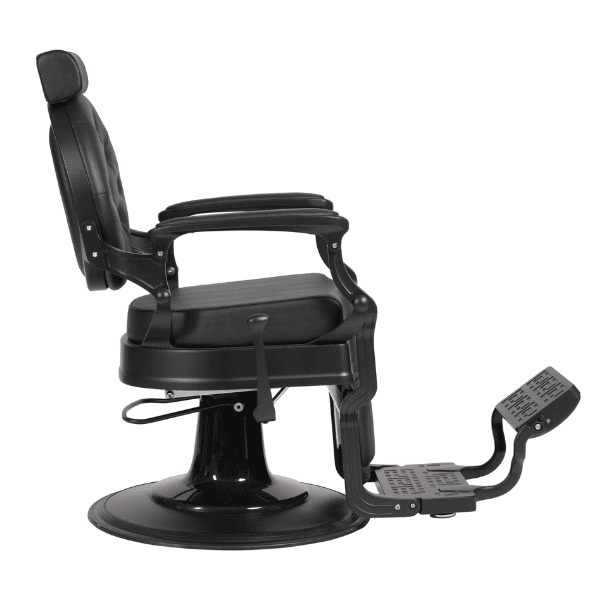 Mudi - Sillón Barbero BUZZ BLACK - BLACK BARBER CHAIR