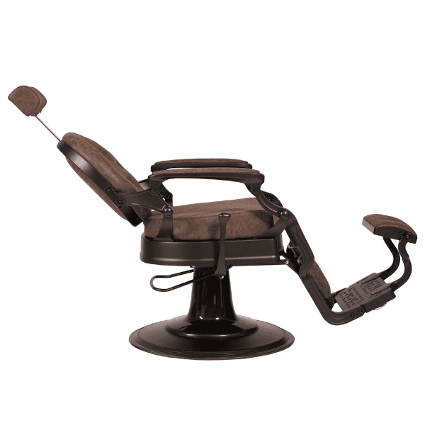Mudi - Sillón Barbero BUZZ BLACK OLD BROWN BARBER CHAIR