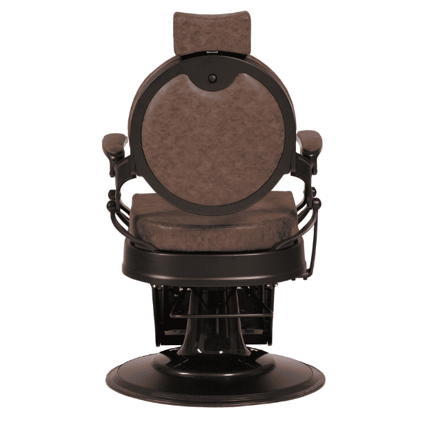 Mudi - Sillón Barbero BUZZ BLACK OLD BROWN BARBER CHAIR