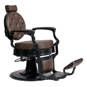 Mudi - Sillón Barbero BUZZ BLACK DARK BROWN BARBER CHAIR
