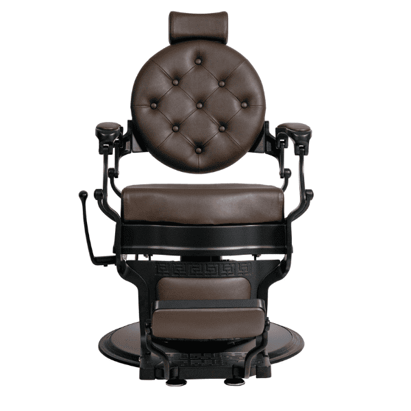 Mudi - Sillón Barbero BUZZ BLACK DARK BROWN BARBER CHAIR