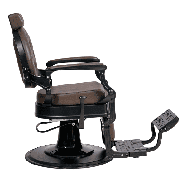 Mudi - Sillón Barbero BUZZ BLACK DARK BROWN BARBER CHAIR
