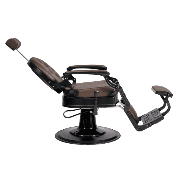 Mudi - Sillón Barbero BUZZ BLACK DARK BROWN BARBER CHAIR