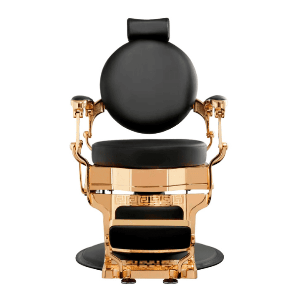 Mudi - Sillón Barbero SHOR GOLD BLACK BARBER CHAIR