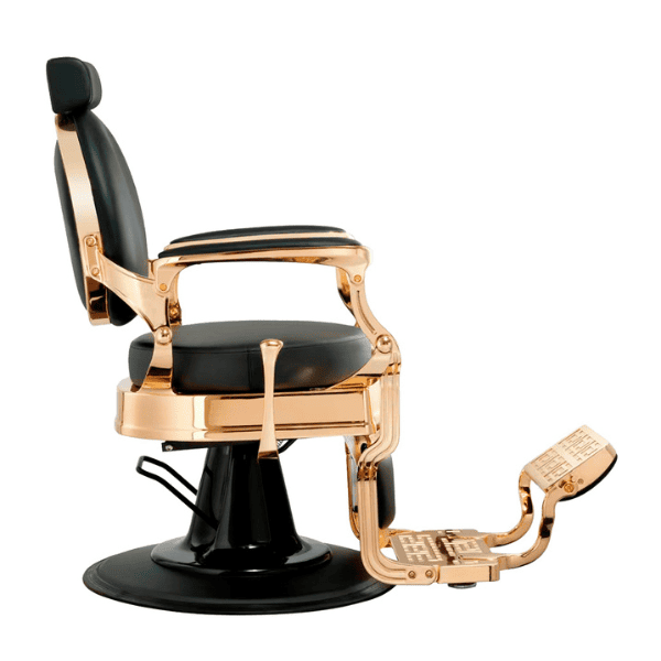 Mudi - Sillón Barbero SHOR GOLD BLACK BARBER CHAIR