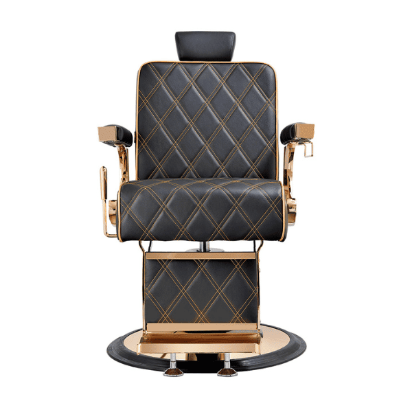 Mudi - Sillón Barbero CREW GOLD BLACK BARBER CHAIR