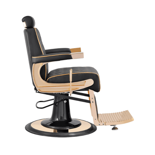 Mudi - Sillón Barbero CREW GOLD BLACK BARBER CHAIR