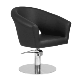 Mudi - Silla de peluquería COSMO BLACK ROUND BASE STYLING CHAIR