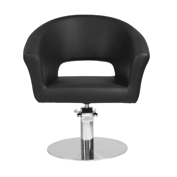 Mudi - Silla de peluquería COSMO BLACK ROUND BASE STYLING CHAIR