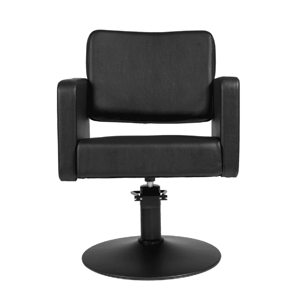 Mudi - Silla de peluquería CLASS R BLACK ROUND BASE STYLING CHAIR