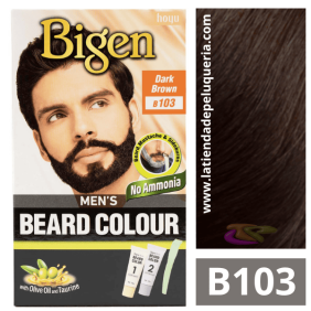 Bigen - Tinte Barba BEARD COLOUR para HOMBRE NºB103 Dark Brown (20 gr + 20 gr)