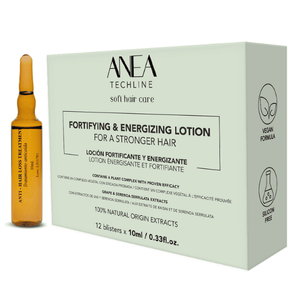 Anea Techline - Ampollas Placenta Vegetal ANTICAÍDA (12 ampollas x 10 ml)