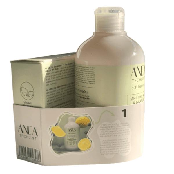 Anea Techline - Pack Anticaída (Champú Anticaída 450 ml + Ampollas Placenta Vegetal ANTICAÍDA 12 ampollas x 10 ml)