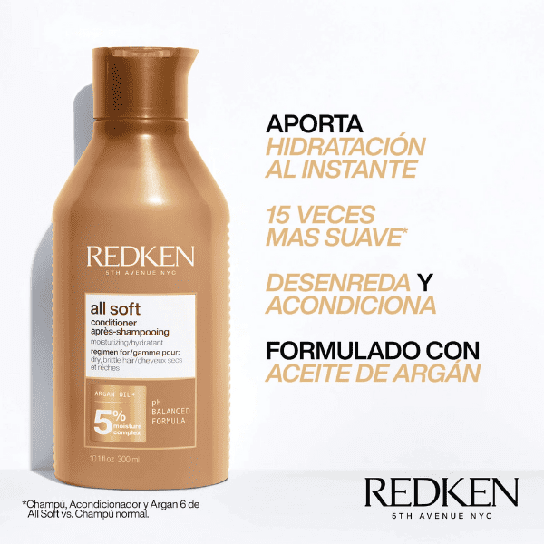 Redken - Acondicionador ALL SOFT para Cabellos Secos 300 ml