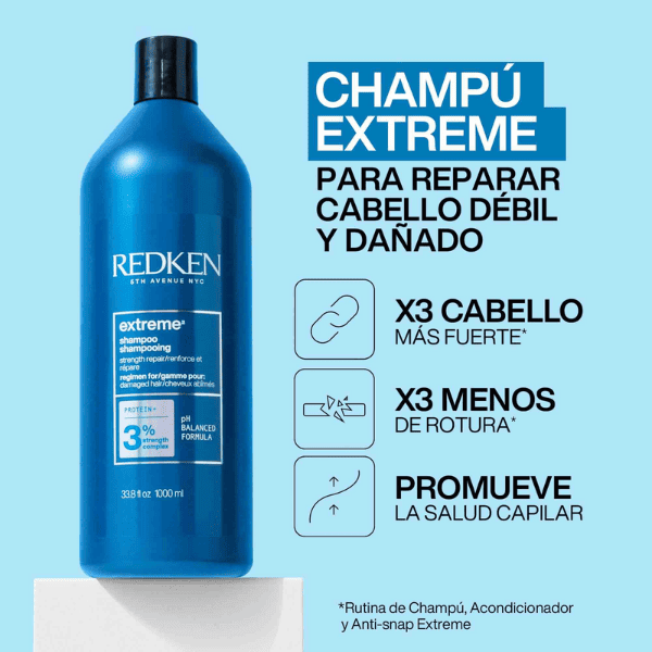 Redken - Champú EXTREME para Cabellos Dañados 1000 ml