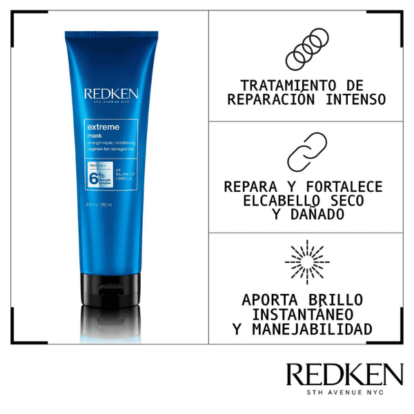 Redken - Mascarilla EXTREME para Cabellos Dañados 250 ml
