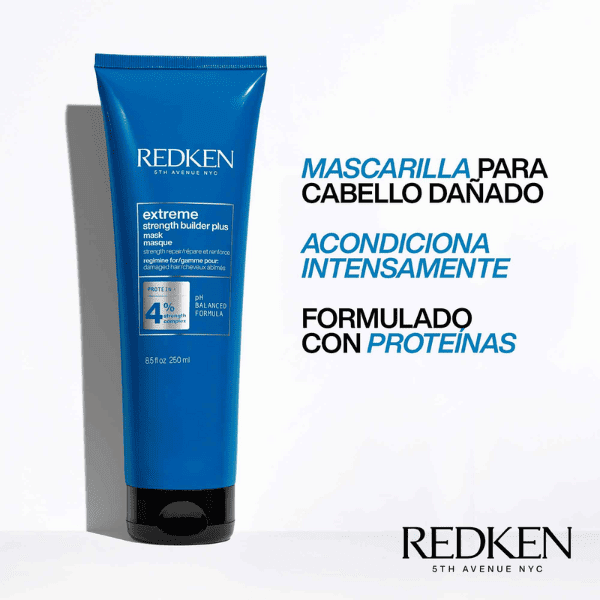 Redken - Mascarilla Intensa EXTREME Strenght Builder Plus para Cabellos Dañados 250 ml