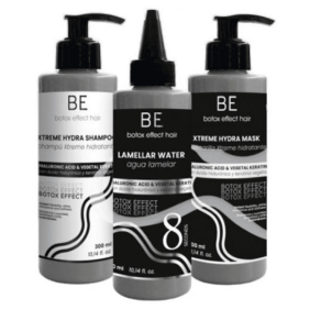 Be Teknic - Pack Hidratación Extrema Efecto Botox (Champú 300ml + Agua Lamelar 300ml + Mascarilla 300ml)