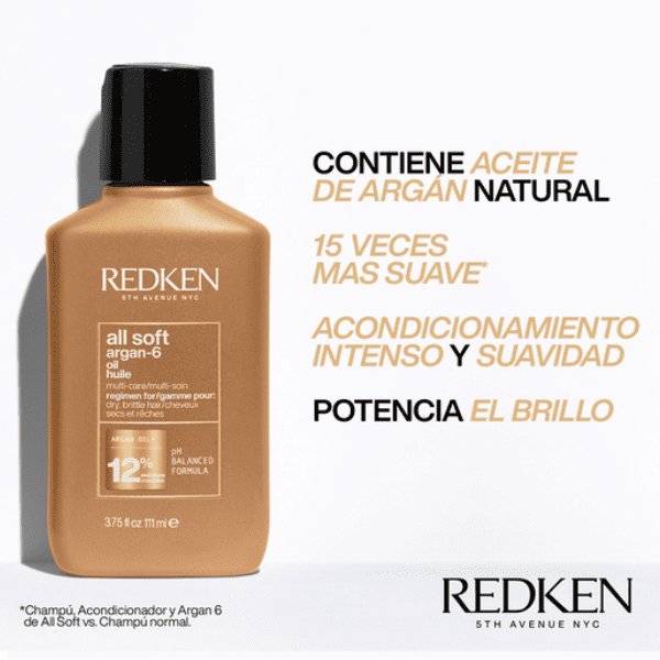 Redken - Aceite de Argán ALL SOFT para Cabellos Secos 111 ml