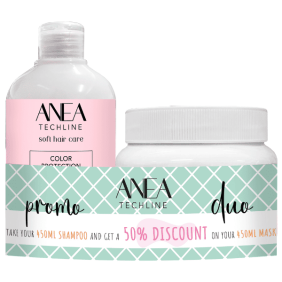 Anea Techline - Pack Dúo COLOR para Cabellos Teñidos (Champú 450 ml + Mascarilla 450 gr)