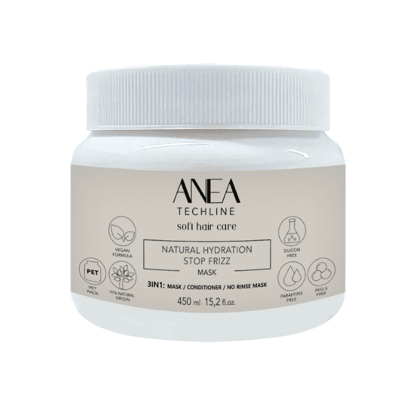 Anea Techline - Pack Dúo HIDRATANTE para Cabellos Secos (Champú 450 ml + Mascarilla 450 gr)