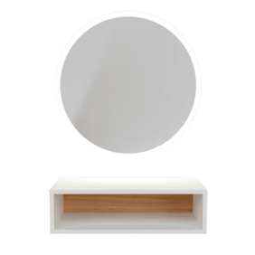 Mudi - Tocador NASK ROUND MIRROR WITH LED + WHITE BOX
