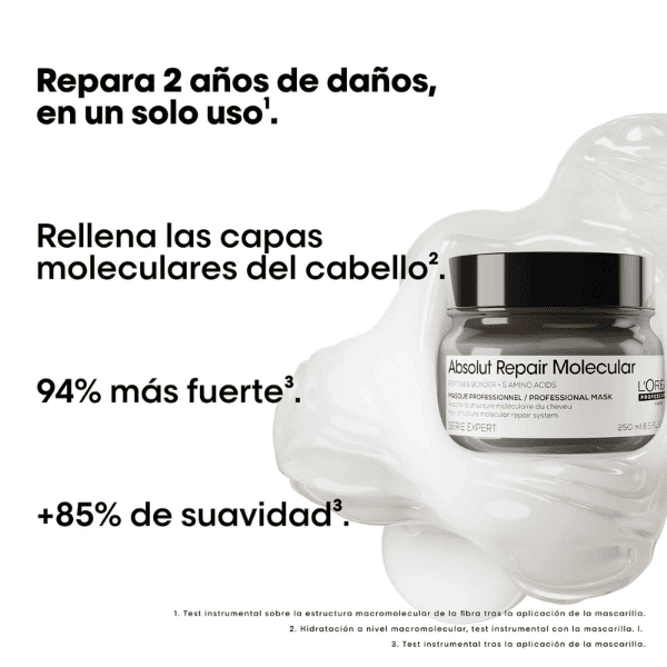 L`Oréal Serie Expert - Mascarilla ABSOLUT REPAIR MOLECULAR repara y fortalece 250 ml