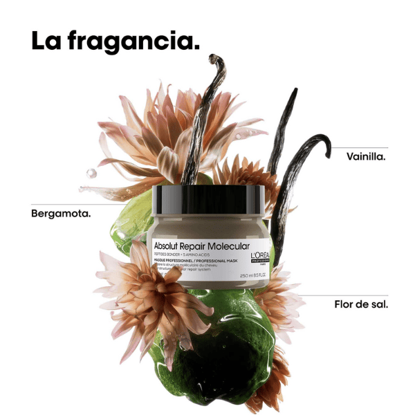 L`Oréal Serie Expert - Mascarilla ABSOLUT REPAIR MOLECULAR repara y fortalece 250 ml