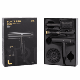JRL - Pack Secador Profesional FORTE PRO BRUSHLESS BLACK 2150w + 2 Cepillos
