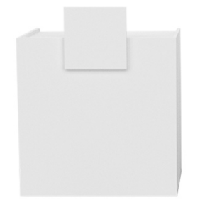 Mudi - Recepción HAI WOODEN RECEPTION DESK WHITE DECO IN WHITE