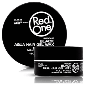 Red One - Gel Cera Aqua Hair Wax BLACK 150 ml